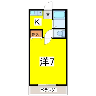 カーサヴェルデ【1階】の間取り