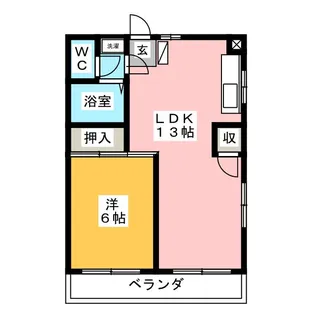 コーポ・ビオラセア【2階】の間取り