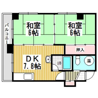 コーポ・サンエス【2階】の間取り