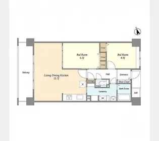 アーバンライフ目白駅前【5階】の間取り