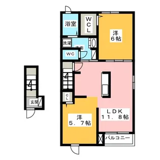 クリアリー(Clearly)の間取り