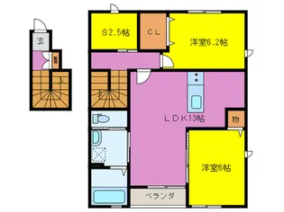ベルリード阪南桜ヶ丘の間取り
