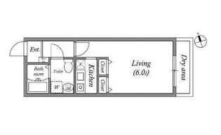 ZESTY神楽坂II【1階】の間取り