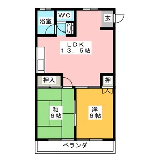 小川第2ビル【2階】の間取り
