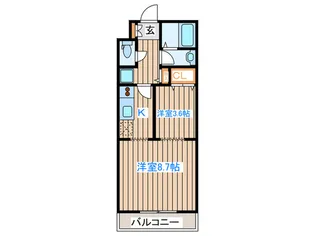 プルミエ-ル錦町【4階】の間取り