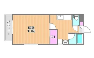 ケイズシティ豊成【2階】の間取り