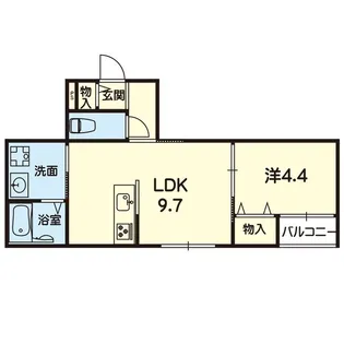 ステラ大津にじの森【1階】の間取り