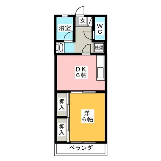 丸周マンション【2階】の間取り