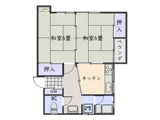 石塚マンション【2階】の間取り