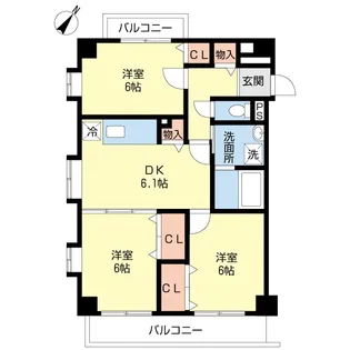 ラテルメゾン【1階】の間取り