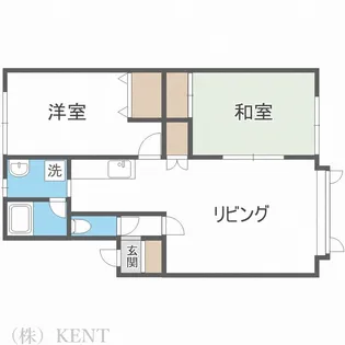 ノースハイム6・4【2階】の間取り