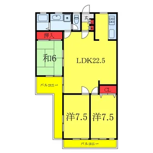 ベルカントビル【3階】の間取り