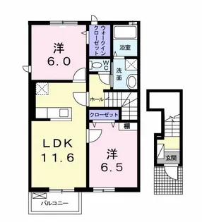 千葉県茂原市早野【アパート】の間取り