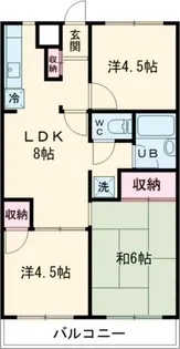 サンワパレス【1階】の間取り