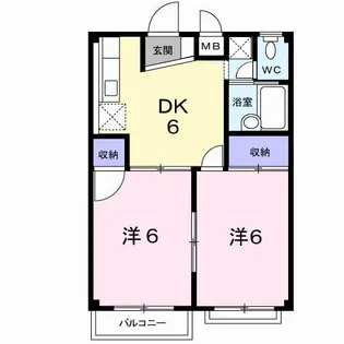 パティオ桜【1階】の間取り
