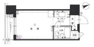 コア東堀【6階】の間取り