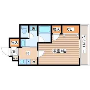 高染VII館【5階】の間取り