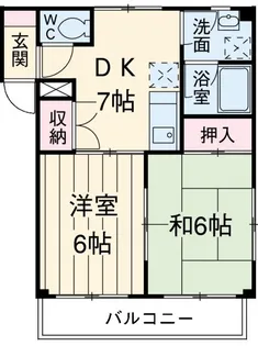 ベルナティオ伊奈【3階】の間取り