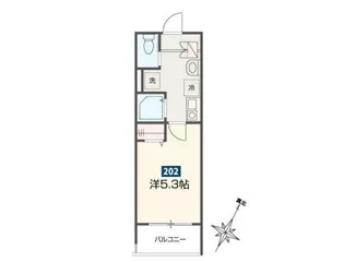 MELDIA小田急相模原II【1階】の間取り