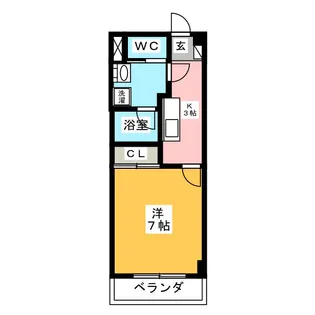 ピアチェーレアシタカ【3階】の間取り