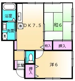 プランドール【2階】の間取り