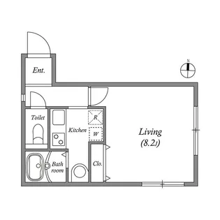 1Kの間取り画像