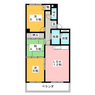 ヒルズシンフォニー【3階】の間取り
