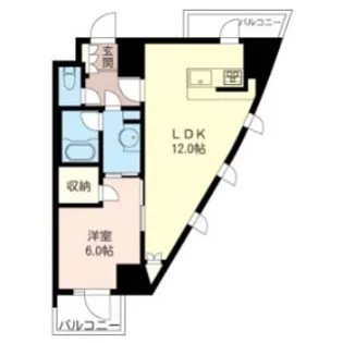エスティメゾン大井仙台坂【4階】の間取り
