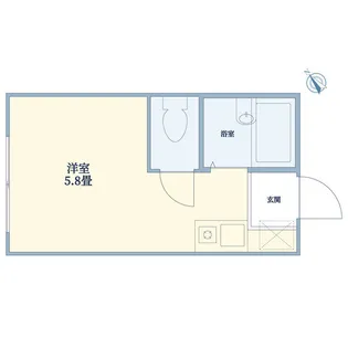 ランベール代沢【1階】の間取り