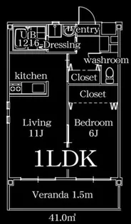 ISLAND吾田東B棟【1階】の間取り