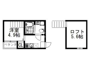 ハーモニーテラス豊後橋町A【1階】の間取り