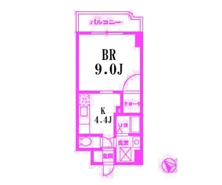 チェリーコート岡野【6階】の間取り