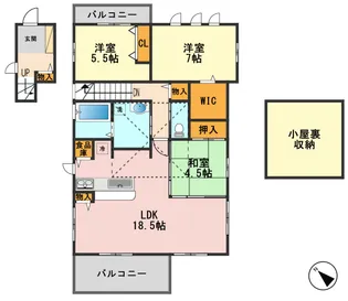 東京都江戸川区南篠崎町3【アパート】の間取り