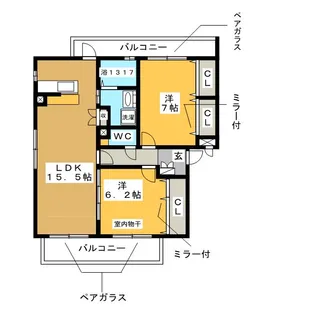 イーグル6【3階】の間取り