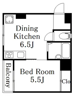 コーポ若竹【3階】の間取り