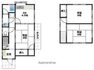 福岡県那珂川市片縄5【一戸建】の間取り