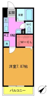 スカイレジデンス船橋【1階】の間取り