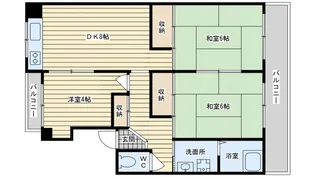 中沢マンション【3階】の間取り
