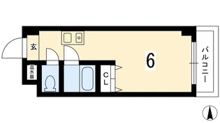 奥田河原町ビル【5階】の間取り