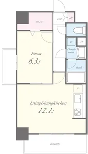グランディール湘南【5階】の間取り