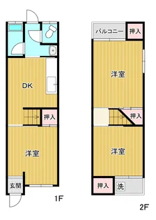 大阪府寝屋川市下神田町【一戸建】の間取り