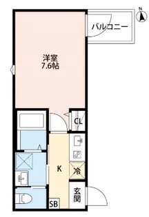 東京都荒川区西尾久2【アパート】の間取り