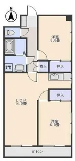 レジデンス荒牧【2階】の間取り