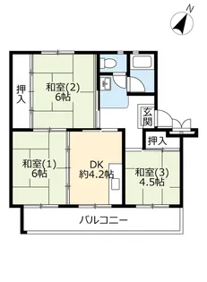 UR久喜青葉【5階】の間取り