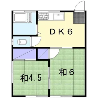 丸美荘【1階】の間取り