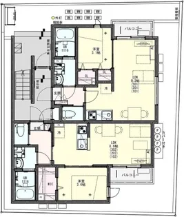 埼玉県上尾市柏座3【アパート】の間取り