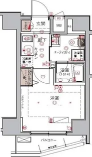 ハーモニーレジデンス大森WEST【2階】の間取り