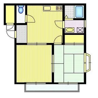 グリーンフィールド E棟【2階】の間取り