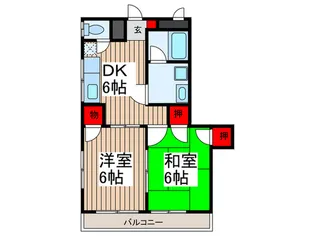 トモエハイツ【2階】の間取り