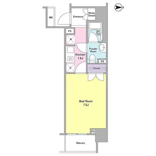 CASSIA両国【3階】の間取り
